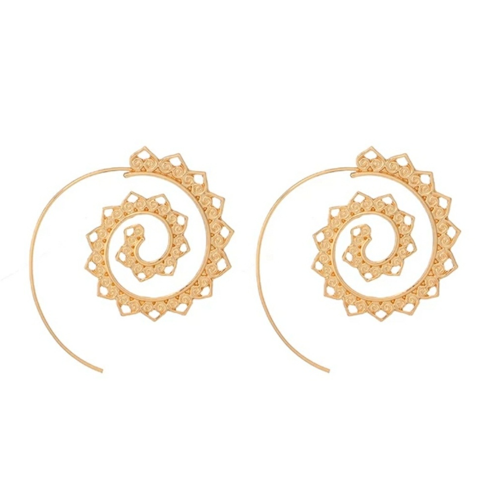 BACK IN STOCK*Brand New*Spiral Drop Earrings* - Picture 2 of 2